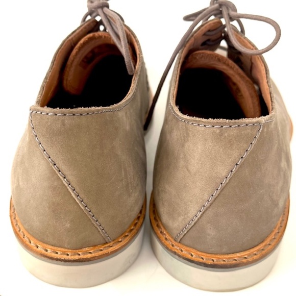 Clarks Atticus Lace 26141739 Mens Gray Nubuck Leather Plain Toe Oxfords Shoes - Picture 5 of 8